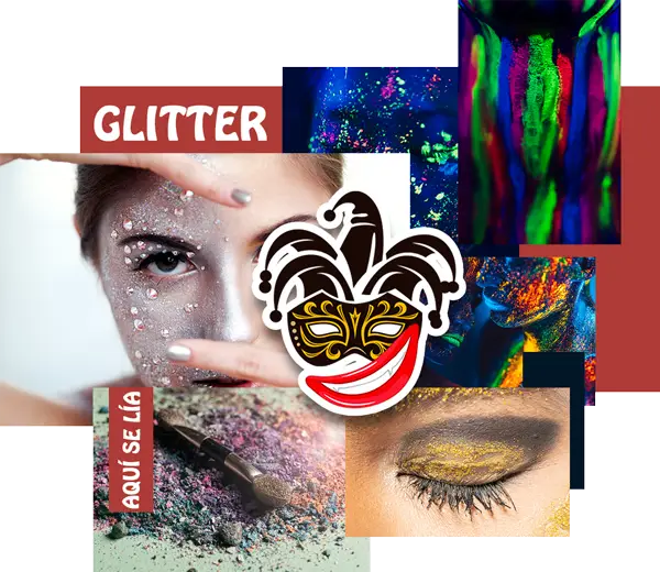 Glitter Bar Fiesta Loca horaloca party animadores pulpurina cara